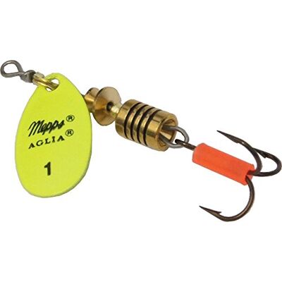 Mepps Aglia Spinner Jaune Fluo Taille 1 3,5 g - Publicité Mepps Aglia Spinner Jaune Fluo Taille 1 3,5 g - Publicité