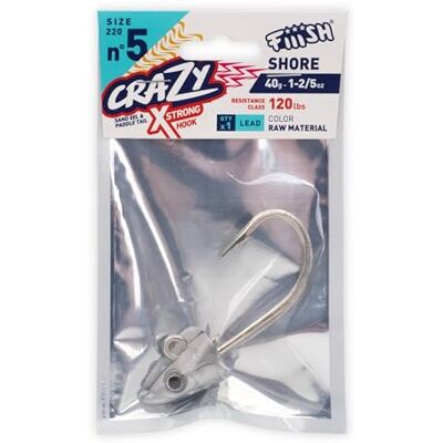 1 Tete plombee FIIISH X-Strong 40g Crazy Sand EEL 220 RAW Material - Publicité 1 Tete plombee FIIISH X-Strong 40g Crazy Sand EEL 220 RAW Material - Publicité