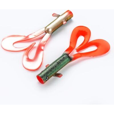 LMAB Drunk Dancer 15 cm & 23 cm – Leurre de pêche double twister – Leurre en caoutchouc pour brochet et sandre – Leurre artificiel Twinler Pike - Publicité LMAB Drunk Dancer 15 cm & 23 cm – Leurre de pêche double twister – Leurre en caoutchouc pour brochet et sandre – Leurre artificiel Twinler Pike - Publicité