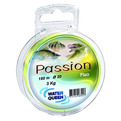 WATER QUEEN Fil nylon passion fluo Ø20/100 150M - Publicité WATER QUEEN Fil nylon passion fluo Ø20/100 150M - Publicité