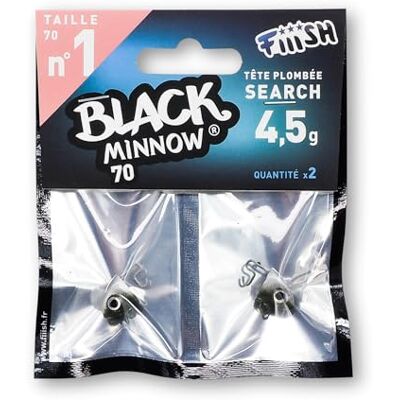 Black Minnow Fiiish 70-2 Search Jig Head 4,5 g Kaki - Publicité Black Minnow Fiiish 70-2 Search Jig Head 4,5 g Kaki - Publicité