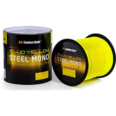 Tandem Baits 2 Pièces Steel Mono Fluo Yellow Fil de Pêche Carpe Nylon Matériel de Pêche Transparent Ultra Résistant 1200 m 0,30 mm - Publicité Tandem Baits 2 Pièces Steel Mono Fluo Yellow Fil de Pêche Carpe Nylon Matériel de Pêche Transparent Ultra Résistant 1200 m 0,30 mm - Publicité