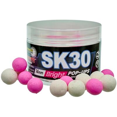 StarBaits Bouillettes Performance Concept Sk30 Bright Pop Up 50g D.14mm Blanc + Rose Fluo 82366 - Publicité StarBaits Bouillettes Performance Concept Sk30 Bright Pop Up 50g D.14mm Blanc + Rose Fluo 82366 - Publicité