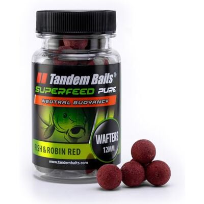 Tandem Baits SuperFeed Pure Wafters Fish & Robin Red, D'appâts pour carpes, Pêche de la Carpe, Peche, Pop-Ups, Bouillette Carpe, Professionnel Accessoires de Pêche Carpe 12mm 30g - Publicité Tandem Baits SuperFeed Pure Wafters Fish & Robin Red, D'appâts pour carpes, Pêche de la Carpe, Peche, Pop-Ups, Bouillette Carpe, Professionnel Accessoires de Pêche Carpe 12mm 30g - Publicité