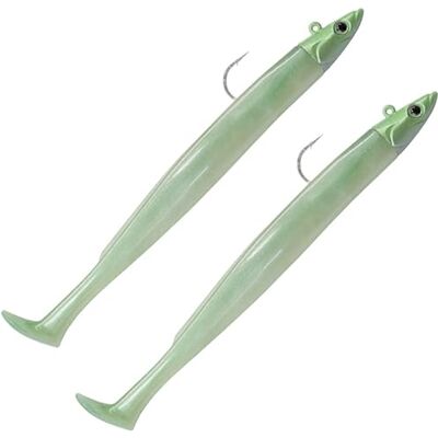 Fiiish Double Combo Shore Crazy Paddle Tail No.2-12cm 7g Pearl Green CPT6001 - Publicité Fiiish Double Combo Shore Crazy Paddle Tail No.2-12cm 7g Pearl Green CPT6001 - Publicité