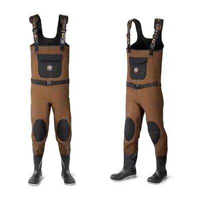 Delphin ORAVA Waders néoprène 4mm Marron, pêche hivernale, Ceinture de Wading Incluse - Publicité Delphin ORAVA Waders néoprène 4mm Marron, pêche hivernale, Ceinture de Wading Incluse - Publicité