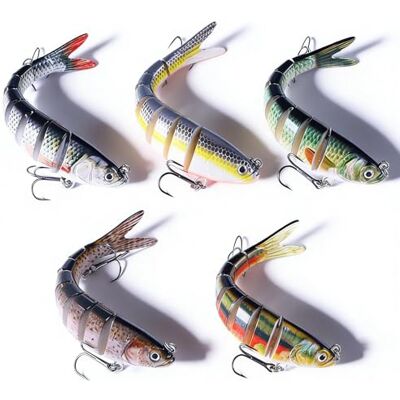 BORDEAG 5 Pezzi Peche Carnassiers, 13,7cm Leurre Brochet, Leurre Peche, Leurre peches Mer, Leurre Peches Carnassier pour Truite, Perche, Brochet, Sandre, Leurre Pêches Mer Cadeaux pour Hommes - Publicité BORDEAG 5 Pezzi Peche Carnassiers, 13,7cm Leurre Brochet, Leurre Peche, Leurre peches Mer, Leurre Peches Carnassier pour Truite, Perche, Brochet, Sandre, Leurre Pêches Mer Cadeaux pour Hommes - Publicité