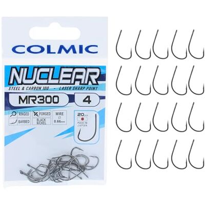 Colmic Hameçon à Oeillet Hameçon Nuclear Mr 300 6 Pêche Montage Leurres Carnassier Mer Surfcasting - Publicité Colmic Hameçon à Oeillet Hameçon Nuclear Mr 300 6 Pêche Montage Leurres Carnassier Mer Surfcasting - Publicité