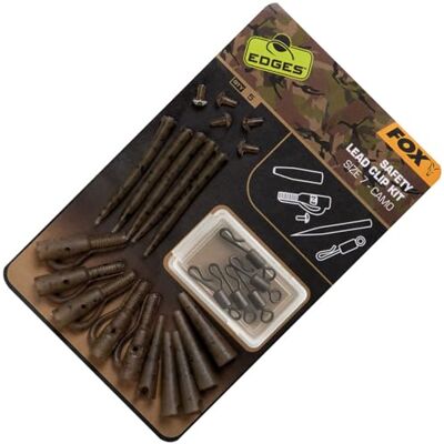 Fox Edges Camo Safety Lead Clip Kit Size 7 Camo 7 - Publicité Fox Edges Camo Safety Lead Clip Kit Size 7 Camo 7 - Publicité