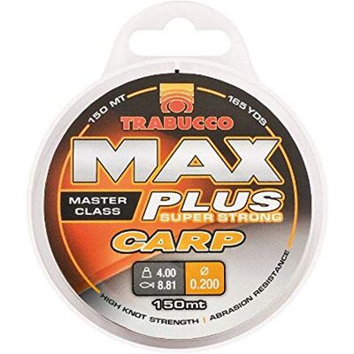 Trabucco Max Plus Super Strong Carp 0.20 mm 300 m Nylon Ligne de Pêche Monofilament Fil Mer Eau Douce Spinning Carnassiers - Publicité Trabucco Max Plus Super Strong Carp 0.20 mm 300 m Nylon Ligne de Pêche Monofilament Fil Mer Eau Douce Spinning Carnassiers - Publicité