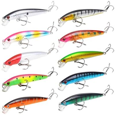 Libershine 10 Pcs Leurre Peche, Leurre Peche Carnassier, Accessoire Pêche pour Perche, Truite et Sandre, Cadeaux de Pêche pour Homme, Leurre Teaser pour Eau Douce ou Eau Salée, 7,5 g 10 cm - Publicité Libershine 10 Pcs Leurre Peche, Leurre Peche Carnassier, Accessoire Pêche pour Perche, Truite et Sandre, Cadeaux de Pêche pour Homme, Leurre Teaser pour Eau Douce ou Eau Salée, 7,5 g 10 cm - Publicité