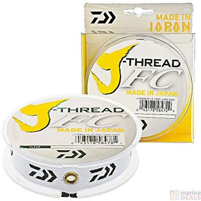 Daiwa J-Thread FC Fluorocarbon 50 m 55 yd 0.455 mm 30 LB Fluorocarbone Ligne de Pêche Invisible Mer Eau Douce Spinning Carnassiers - Publicité Daiwa J-Thread FC Fluorocarbon 50 m 55 yd 0.455 mm 30 LB Fluorocarbone Ligne de Pêche Invisible Mer Eau Douce Spinning Carnassiers - Publicité