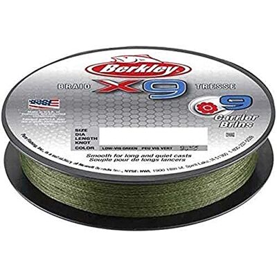 Berkley X9, Fil de Pêche, Tresse 9 Brins pour la Pêche en Mer et en Eau Douce, plus Résistante et Très Souple, Pêche aux Carnassiers, Long lancer - Publicité Berkley X9, Fil de Pêche, Tresse 9 Brins pour la Pêche en Mer et en Eau Douce, plus Résistante et Très Souple, Pêche aux Carnassiers, Long lancer - Publicité