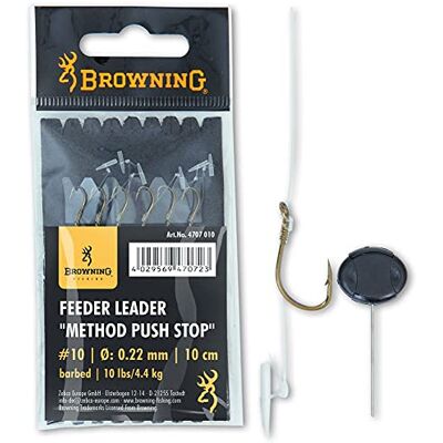 Browning HAMECON Monte Anglaise Feeder Method Push Stop par 6-6, Bronze, 18, N°16, 10, 6 - Publicité Browning HAMECON Monte Anglaise Feeder Method Push Stop par 6-6, Bronze, 18, N°16, 10, 6 - Publicité