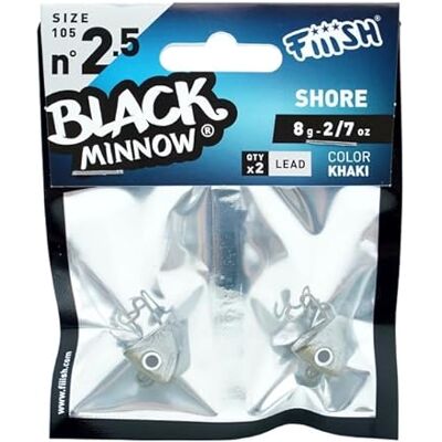 Fiiish Tete Plombee Shore Black Minnow No.2.5-10.5cm 8g Kaki BM3048 - Publicité Fiiish Tete Plombee Shore Black Minnow No.2.5-10.5cm 8g Kaki BM3048 - Publicité
