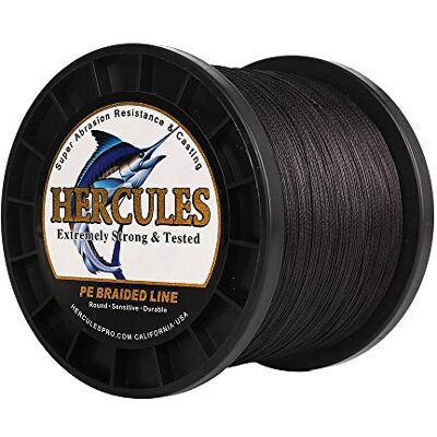 HERCULES Super Cast 10-300lbs Ligne de pêche tressée 100-2000m 109-2187yds Test pour Les Lignes de Poisson Tresse PE d'eau salée Superline 8 brins - Publicité HERCULES Super Cast 10-300lbs Ligne de pêche tressée 100-2000m 109-2187yds Test pour Les Lignes de Poisson Tresse PE d'eau salée Superline 8 brins - Publicité