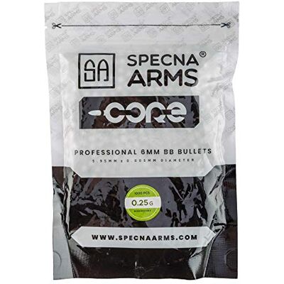 Specna Arms Specna Lot de 1000 bras Core Bio Airsoft BBS 6 mm 0,25 g Blanc - Publicité Specna Arms Specna Lot de 1000 bras Core Bio Airsoft BBS 6 mm 0,25 g Blanc - Publicité