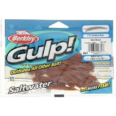 Berkley Gulp. Mer Sandworm, Homme, Dark Brown-Blue Fleck - Publicité Berkley Gulp. Mer Sandworm, Homme, Dark Brown-Blue Fleck - Publicité