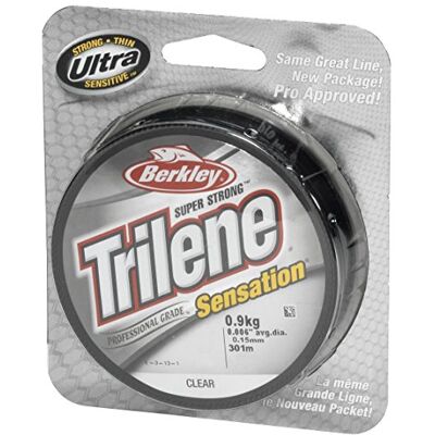 Berkley Trilene Sensation 0.35 mm 300 m Nylon Ligne de Pêche Monofilament Fil Mer Eau Douce Spinning Carnassiers - Publicité Berkley Trilene Sensation 0.35 mm 300 m Nylon Ligne de Pêche Monofilament Fil Mer Eau Douce Spinning Carnassiers - Publicité