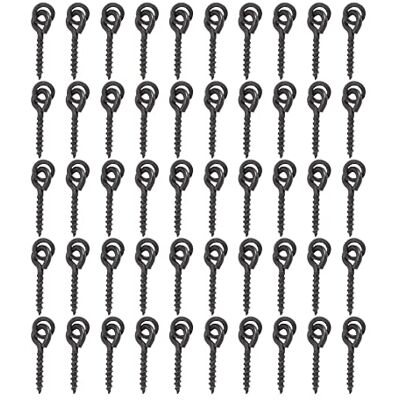 NISHZHU 50 pcs Carpe De Peche Bouillette Vis avec Anneau Solide Bait Outil Chod greements Carpe De Peche Attirail De Cheveux Accessoire - Publicité NISHZHU 50 pcs Carpe De Peche Bouillette Vis avec Anneau Solide Bait Outil Chod greements Carpe De Peche Attirail De Cheveux Accessoire - Publicité