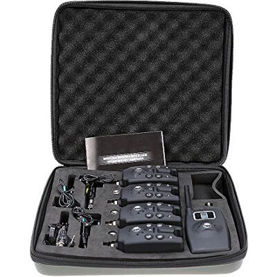 Lixada Détecteur pour Pêche LED Lumineux Pêche Alarme de Indicateur Morsure Touche 4pcs (optionnel) (4 Alarme de pêche + 1 récepteur) - Publicité Lixada Détecteur pour Pêche LED Lumineux Pêche Alarme de Indicateur Morsure Touche 4pcs (optionnel) (4 Alarme de pêche + 1 récepteur) - Publicité