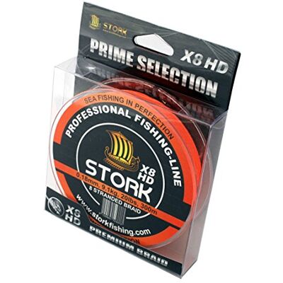 Stork HDx8, 8-Corde Ligne de pêche tressée Prime 300m - Publicité Stork HDx8, 8-Corde Ligne de pêche tressée Prime 300m - Publicité