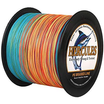 HERCULES Super Cast 100-2000m 109-2187 Yards 6-100lbs Test Ligne de pêche tressée pour Eau salée PE Tresse Lignes de Poisson Superline 4 brins - Publicité HERCULES Super Cast 100-2000m 109-2187 Yards 6-100lbs Test Ligne de pêche tressée pour Eau salée PE Tresse Lignes de Poisson Superline 4 brins - Publicité