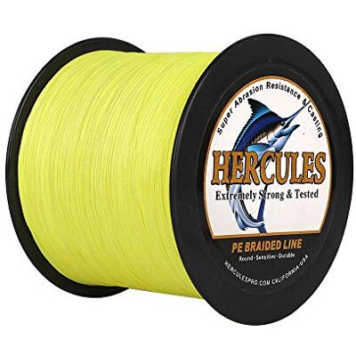 HERCULES Super Cast 100-2000m 109-2187 Yards 6-100lbs Test Ligne de pêche tressée pour Eau salée PE Tresse Lignes de Poisson Superline 4 brins - Publicité HERCULES Super Cast 100-2000m 109-2187 Yards 6-100lbs Test Ligne de pêche tressée pour Eau salée PE Tresse Lignes de Poisson Superline 4 brins - Publicité