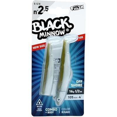 Fiiish Combo Off Shore Black Minnow No.2.5-10.5cm 16g Kaki BM3047 - Publicité Fiiish Combo Off Shore Black Minnow No.2.5-10.5cm 16g Kaki BM3047 - Publicité