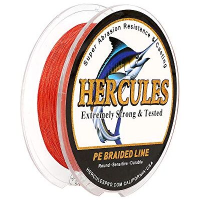 HERCULES Super Cast 100-2000m 109-2187 Yards 6-100lbs Test Ligne de pêche tressée pour Eau salée PE Tresse Lignes de Poisson Superline 4 brins - Publicité HERCULES Super Cast 100-2000m 109-2187 Yards 6-100lbs Test Ligne de pêche tressée pour Eau salée PE Tresse Lignes de Poisson Superline 4 brins - Publicité