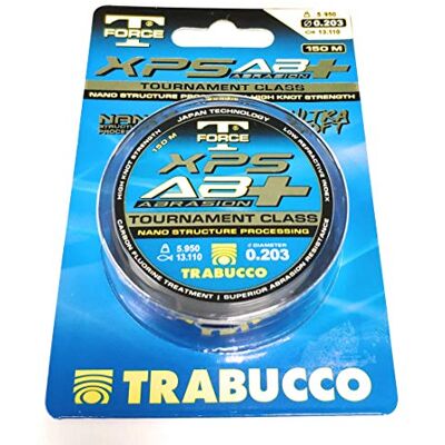 Trabucco Abrasion Plus 0.203 150 m Nylon Ligne de Pêche Monofilament Fil Mer Eau Douce Spinning Carnassiers - Publicité Trabucco Abrasion Plus 0.203 150 m Nylon Ligne de Pêche Monofilament Fil Mer Eau Douce Spinning Carnassiers - Publicité