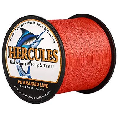HERCULES Super Cast 10-300lbs Ligne de pêche tressée 100-2000m 109-2187yds Test pour Les Lignes de Poisson Tresse PE d'eau salée Superline 8 brins - Publicité HERCULES Super Cast 10-300lbs Ligne de pêche tressée 100-2000m 109-2187yds Test pour Les Lignes de Poisson Tresse PE d'eau salée Superline 8 brins - Publicité