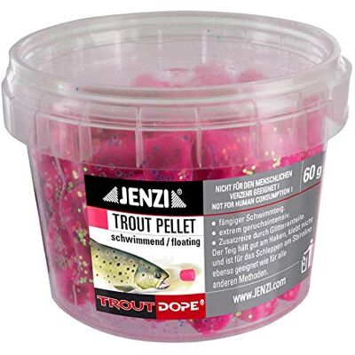 Jenzi Forellenteig Trout Pellets malléables rouge-rose - Publicité Jenzi Forellenteig Trout Pellets malléables rouge-rose - Publicité