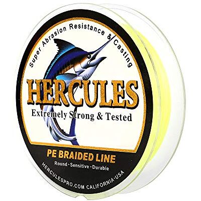 HERCULES Super Cast 10-300lbs Ligne de pêche tressée 100-2000m 109-2187yds Test pour Les Lignes de Poisson Tresse PE d'eau salée Superline 8 brins - Publicité HERCULES Super Cast 10-300lbs Ligne de pêche tressée 100-2000m 109-2187yds Test pour Les Lignes de Poisson Tresse PE d'eau salée Superline 8 brins - Publicité