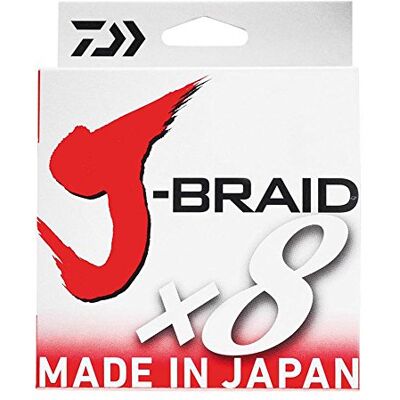 Daiwa Tresse JBRAID 8B 150M 28mm 26,5kg Vert - Publicité Daiwa Tresse JBRAID 8B 150M 28mm 26,5kg Vert - Publicité