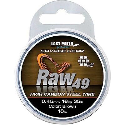 SavageGear TRESSE SAVAGE GEAR RAW 49-10M - Publicité SavageGear TRESSE SAVAGE GEAR RAW 49-10M - Publicité