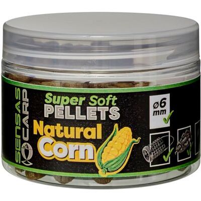 Sensas Pellets Super Soft Pellets Natural Corn 6mm 60g D.6mm 18882 - Publicité Sensas Pellets Super Soft Pellets Natural Corn 6mm 60g D.6mm 18882 - Publicité