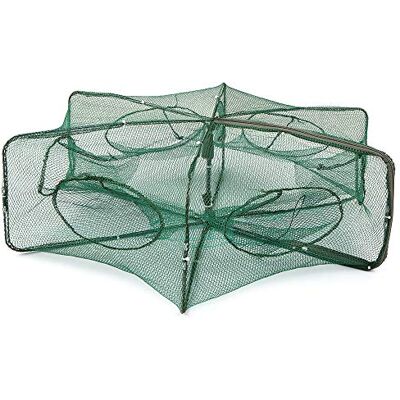 Lixada Filet de pêche pliable hexagonal 6 trous - Publicité Lixada Filet de pêche pliable hexagonal 6 trous - Publicité