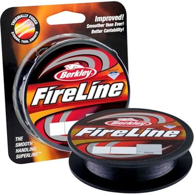 Berkley Fireline Fused Fil de Pêche, Tresse Fusionnée Haute Résistance et Haute Sensibilité, , Brochet, Sandre, Perche, Truite, Fumé - Publicité Berkley Fireline Fused Fil de Pêche, Tresse Fusionnée Haute Résistance et Haute Sensibilité, , Brochet, Sandre, Perche, Truite, Fumé - Publicité