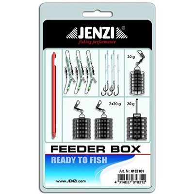Jenzi Feeder Box ground fishing set by Jenzi - Publicité Jenzi Feeder Box ground fishing set by Jenzi - Publicité
