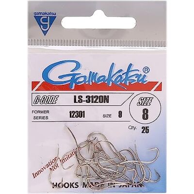 Gamakatsu Hook Ls-3120N Nickel #8 - Publicité Gamakatsu Hook Ls-3120N Nickel #8 - Publicité
