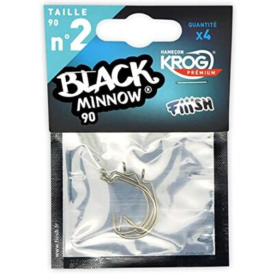 Fiiish Hamecon Krog Premium by Vmc Black Minnow No.2 Chrome BM147 - Publicité Fiiish Hamecon Krog Premium by Vmc Black Minnow No.2 Chrome BM147 - Publicité