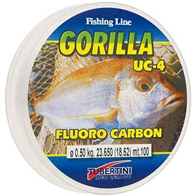 Tubertini Gorilla UC-4 0.350 mm 100 m Fluorocarbone Ligne de Pêche Invisible Mer Eau Douce Spinning Carnassiers - Publicité Tubertini Gorilla UC-4 0.350 mm 100 m Fluorocarbone Ligne de Pêche Invisible Mer Eau Douce Spinning Carnassiers - Publicité