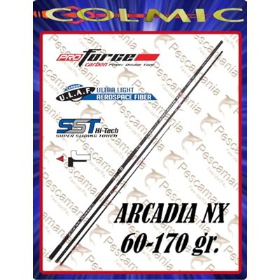 Colmic Arcadia NX 4.40 m 60-170 g Canne à Pêche Surfcasting Léger Télescopique Surf Mer au Fond Carbone - Publicité Colmic Arcadia NX 4.40 m 60-170 g Canne à Pêche Surfcasting Léger Télescopique Surf Mer au Fond Carbone - Publicité