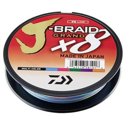 Daiwa Tresse J Braid Grand 35/100 500 M Multicolore - Publicité Daiwa Tresse J Braid Grand 35/100 500 M Multicolore - Publicité