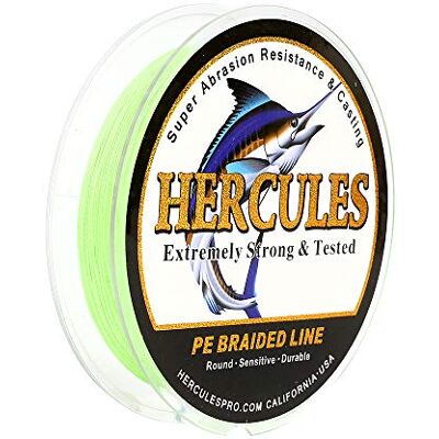 HERCULES Super Cast 100-2000m 109-2187 Yards 6-100lbs Test Ligne de pêche tressée pour Eau salée PE Tresse Lignes de Poisson Superline 4 brins - Publicité HERCULES Super Cast 100-2000m 109-2187 Yards 6-100lbs Test Ligne de pêche tressée pour Eau salée PE Tresse Lignes de Poisson Superline 4 brins - Publicité