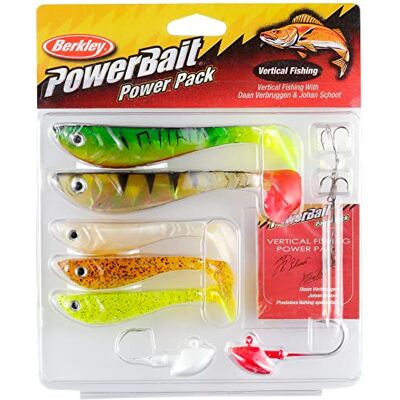 Berkley Powerbait Vertical Kit Kit de pêche Leurres et têtes plombées Paquet de 5, Assortis, Varied - Publicité Berkley Powerbait Vertical Kit Kit de pêche Leurres et têtes plombées Paquet de 5, Assortis, Varied - Publicité