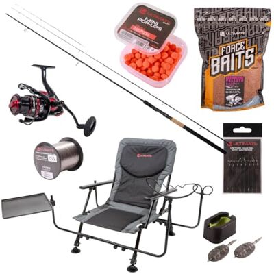 Ultimate Pack Feeder Complete Feeder Chair Ensemble Carpe - Publicité Ultimate Pack Feeder Complete Feeder Chair Ensemble Carpe - Publicité