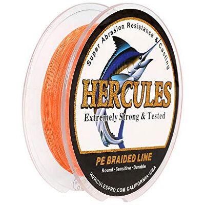 HERCULES Super Cast 100-2000m 109-2187 Yards 6-100lbs Test Ligne de pêche tressée pour Eau salée PE Tresse Lignes de Poisson Superline 4 brins - Publicité HERCULES Super Cast 100-2000m 109-2187 Yards 6-100lbs Test Ligne de pêche tressée pour Eau salée PE Tresse Lignes de Poisson Superline 4 brins - Publicité