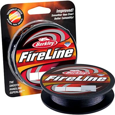 Berkley Fireline Fused Fil de Pêche, Tresse Fusionnée Haute Résistance et Haute Sensibilité, , Brochet, Sandre, Perche, Truite, Fumé - Publicité Berkley Fireline Fused Fil de Pêche, Tresse Fusionnée Haute Résistance et Haute Sensibilité, , Brochet, Sandre, Perche, Truite, Fumé - Publicité